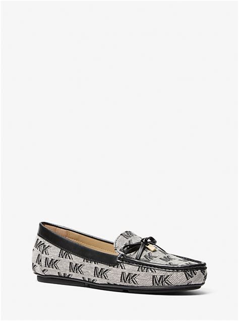 michael kors juliette logo loafer|Juliette Logo Jacquard Loafer .